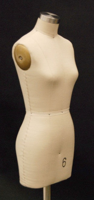 Half Scale Female Dress Form: Size 6 Deluxe Version