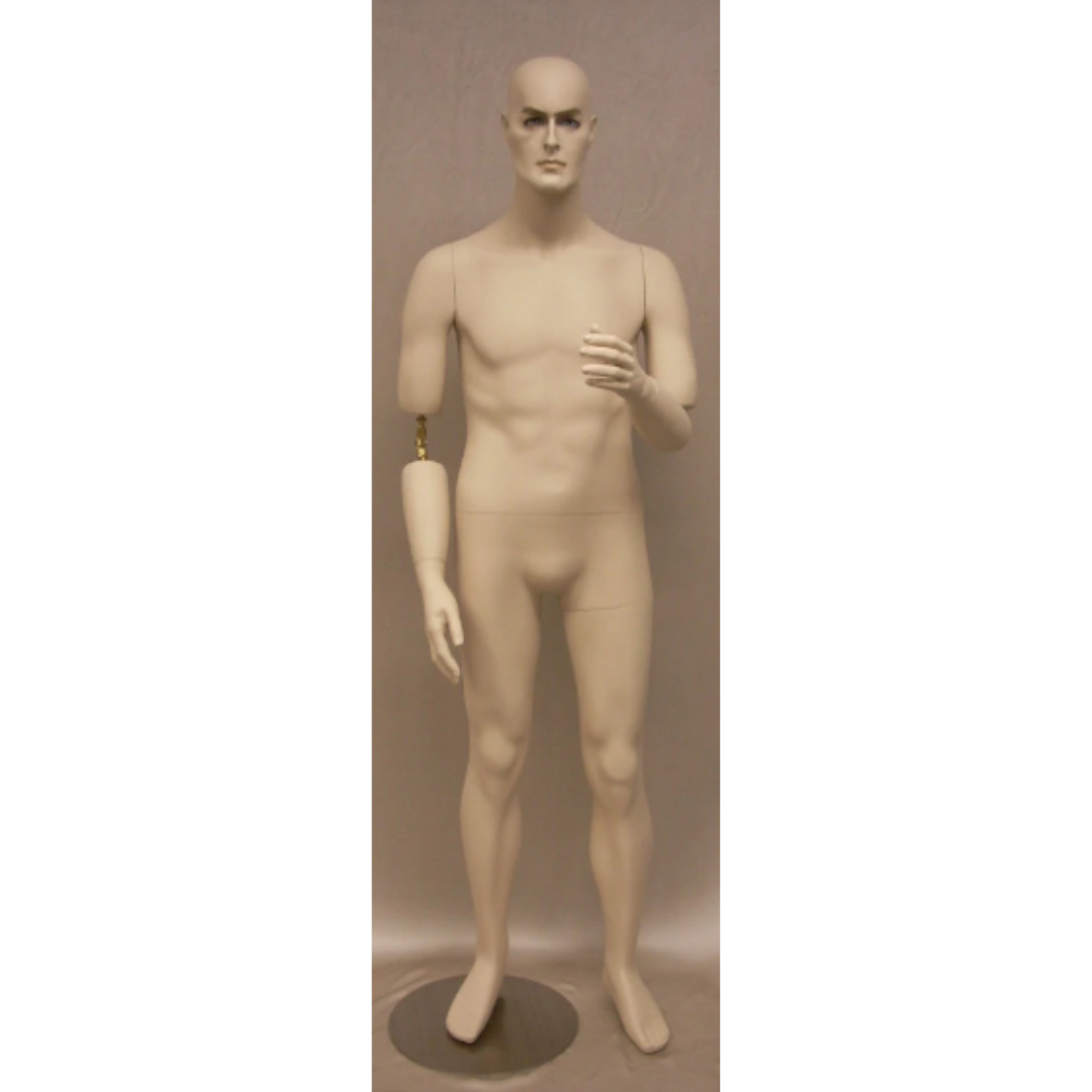 Short Stature Male Mannequin with Bendable Arms