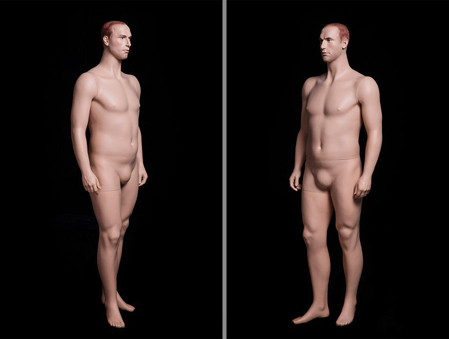 Kendrick: Big and Tall Realistic Mannequin with Molded Hair