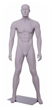Soccer Playing Male Mannequin 1: Matte Light Grey
