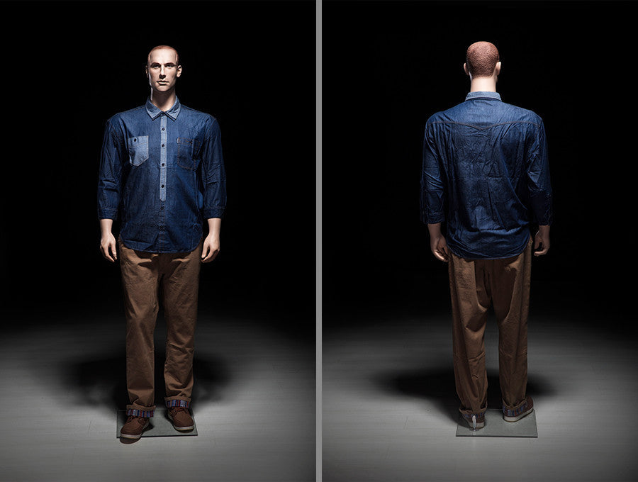 Kendrick: Big and Tall Realistic Mannequin with Molded Hair