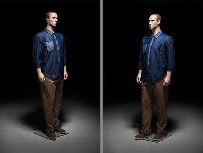 Kendrick: Big and Tall Realistic Mannequin with Molded Hair