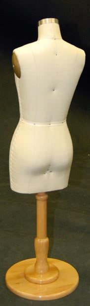 Half Scale Female Dress Form: Size 8 Deluxe Version