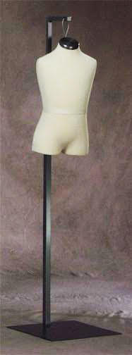 Child Dress Form Hanging Torso w/Half Leg on Stand: Size 6