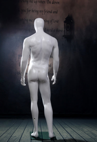 Lyle 2: Egghead Male Mannequin in Glossy White