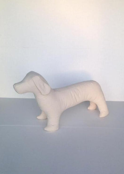 Dachshund Dog Mannequin: Black or White White
