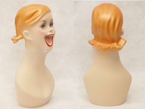 Big Smile Style Female Mannequin Head